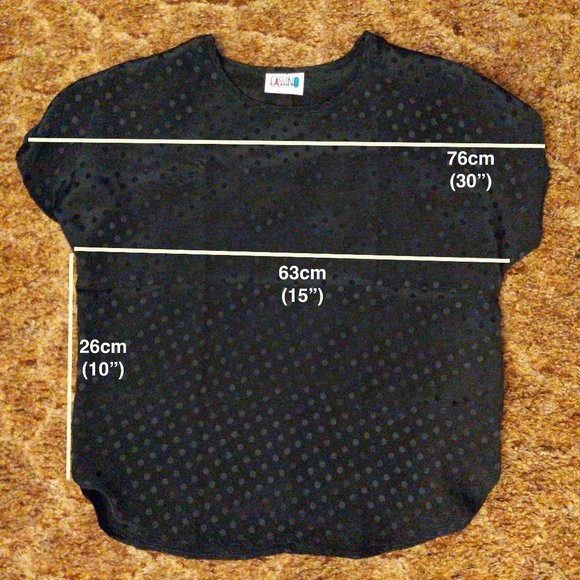 Cassino Black Polka Dot Cap Sleeve Blouse with shoulder pads - Picture 3 of 7